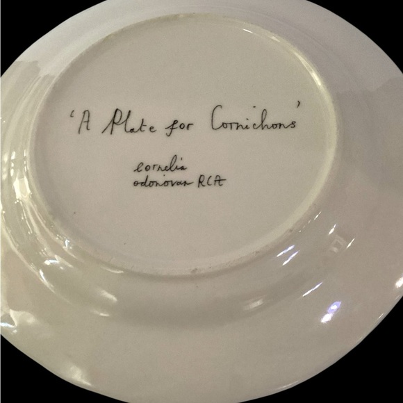 Anthropologie Woodland Picnic Collection Plates By Cornelia O'Donovan Set Of 4 - Picture 7 of 13